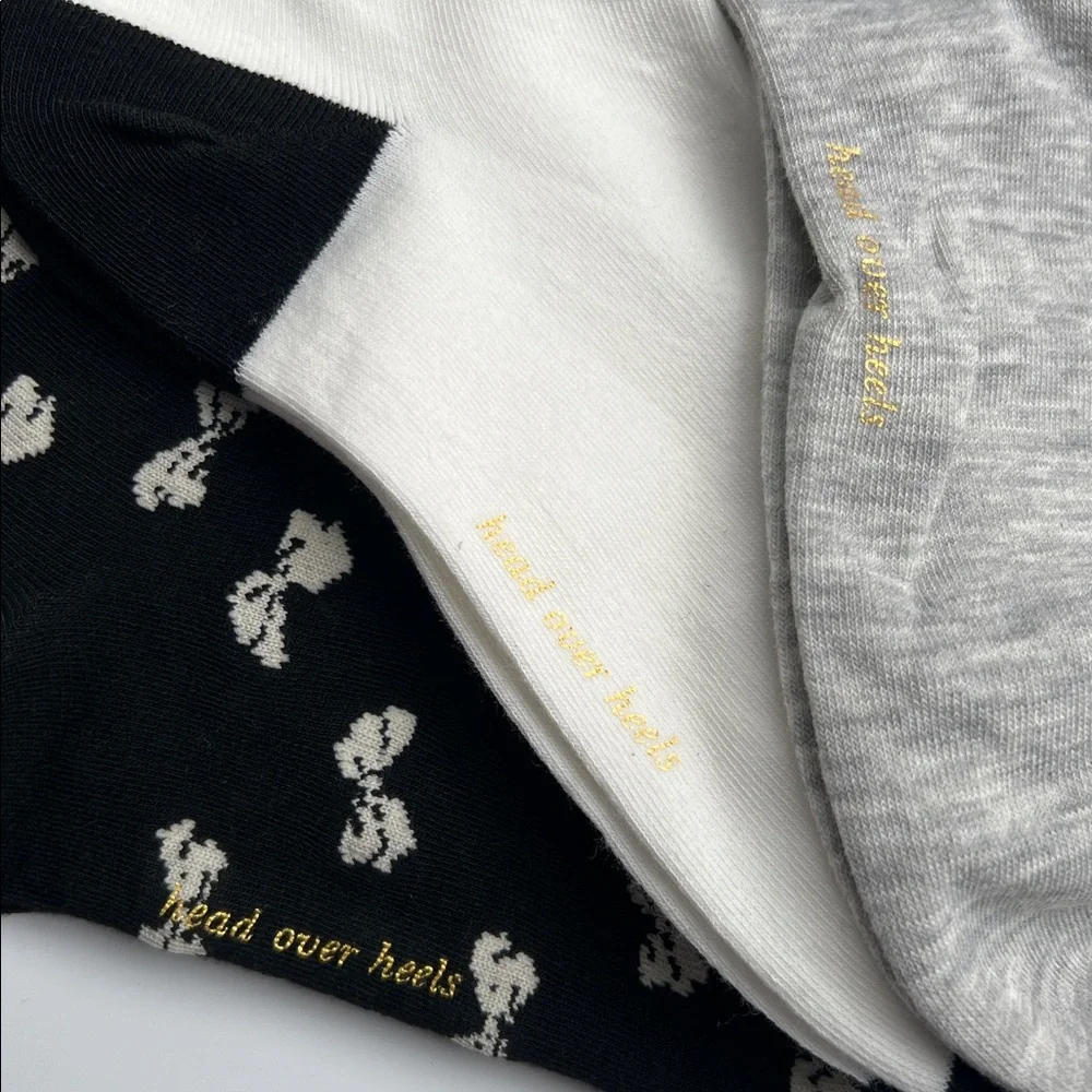 Kate Spade Bows and Spades Socks Trio